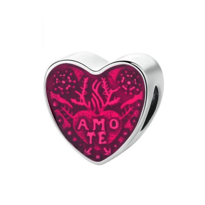 Latin Te Amo Charm Sterling Silver