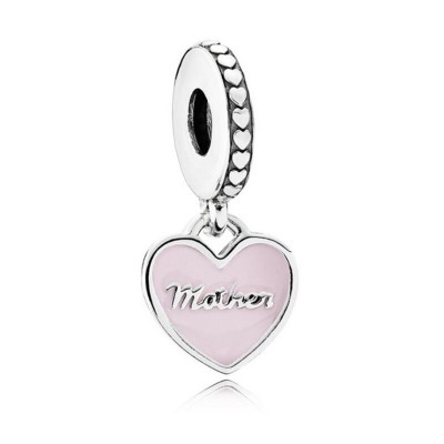 I Love Mom Charm Sterling Silver