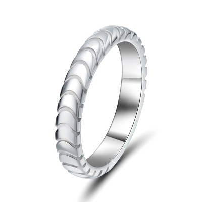 Elegant 925 Sterling Silver Women's Wedding Bands