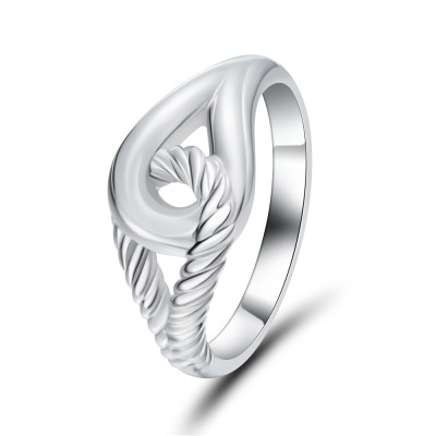 Interlock 925 Sterling Silver Cocktail Ring