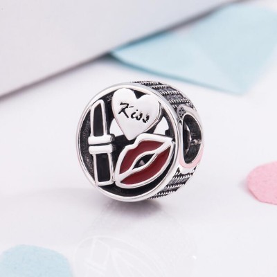 Kiss Charm Sterling Silver