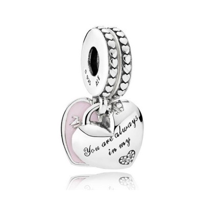 I Love Mom Charm Sterling Silver