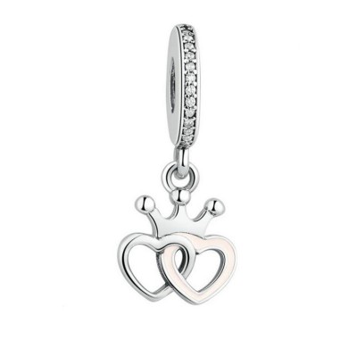 Heart to Heart Charm Sterling Silver